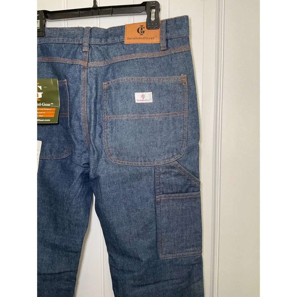 Insulated Gear Men's Carpenter Style Flannel‎ Lined Jeans Size 32x32 NWT